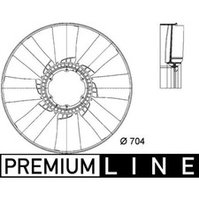 Lüfterrad Motorkühlung MAHLE
