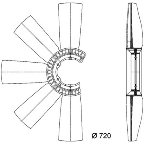 Lüfterrad motorkühlung mahle - motorkühlung,