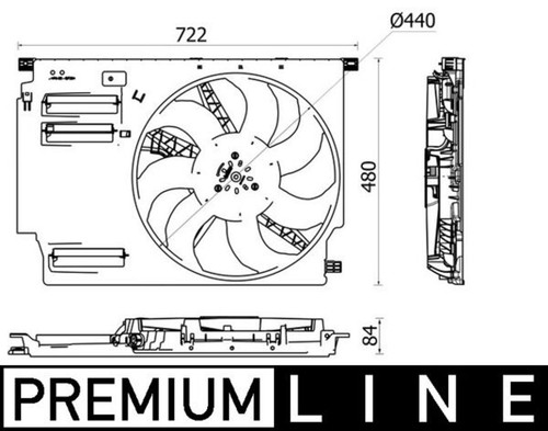 Mahle lüfter motorkühlung - lüfter,