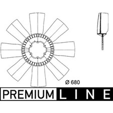 Lüfterrad Motorkühlung MAHLE