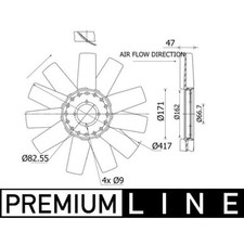 Lüfterrad Motorkühlung MAHLE